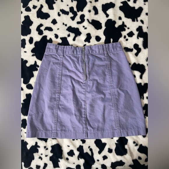 Forever 21 Pastel Purple Lace Up Mini Skirt - Picture 8 of 8